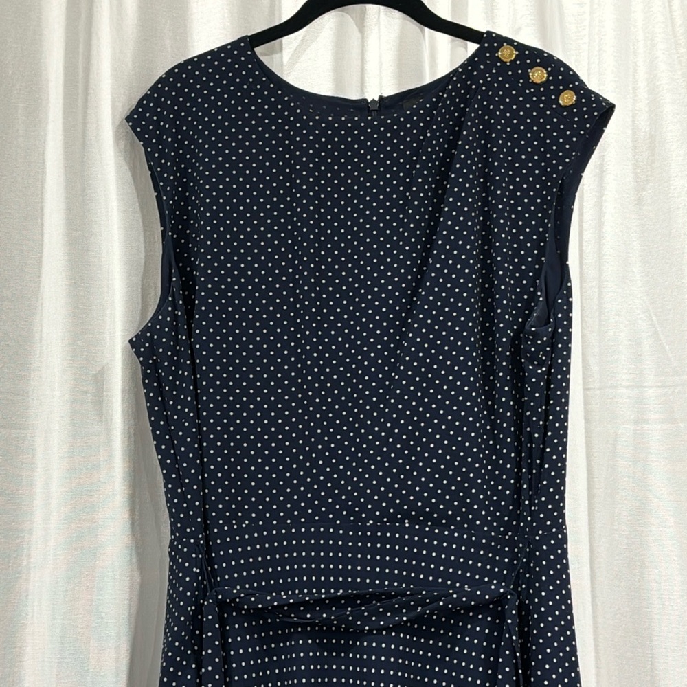 Ralph Lauren Polkadot bubble crepe dress